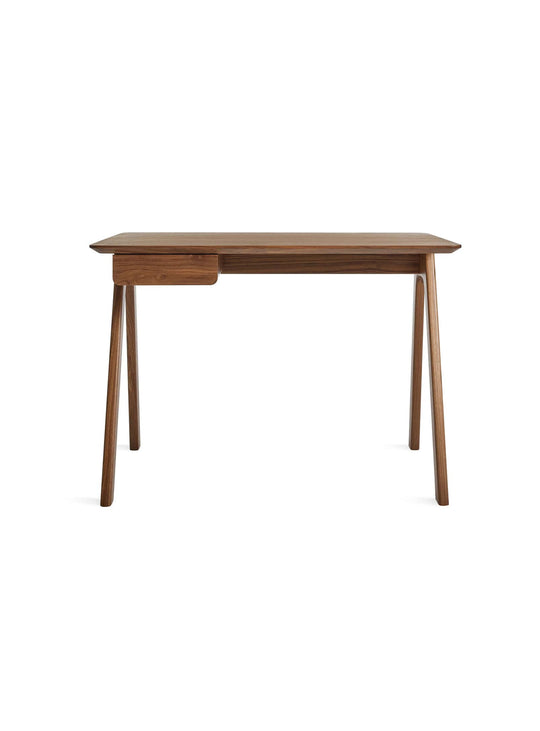 Bureau en bois Stash de Blu Dot : idéal pour chambre ou bureau à domicile. Noyer.