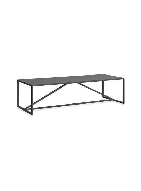 Table à café Strut Blu Dot : table moderne, look géométrique et élégant. carbon