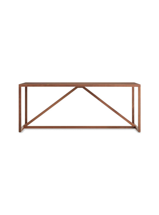 Table à dîner Strut Blu Dot : lignes épurées et charme intemporel. noyer, 75