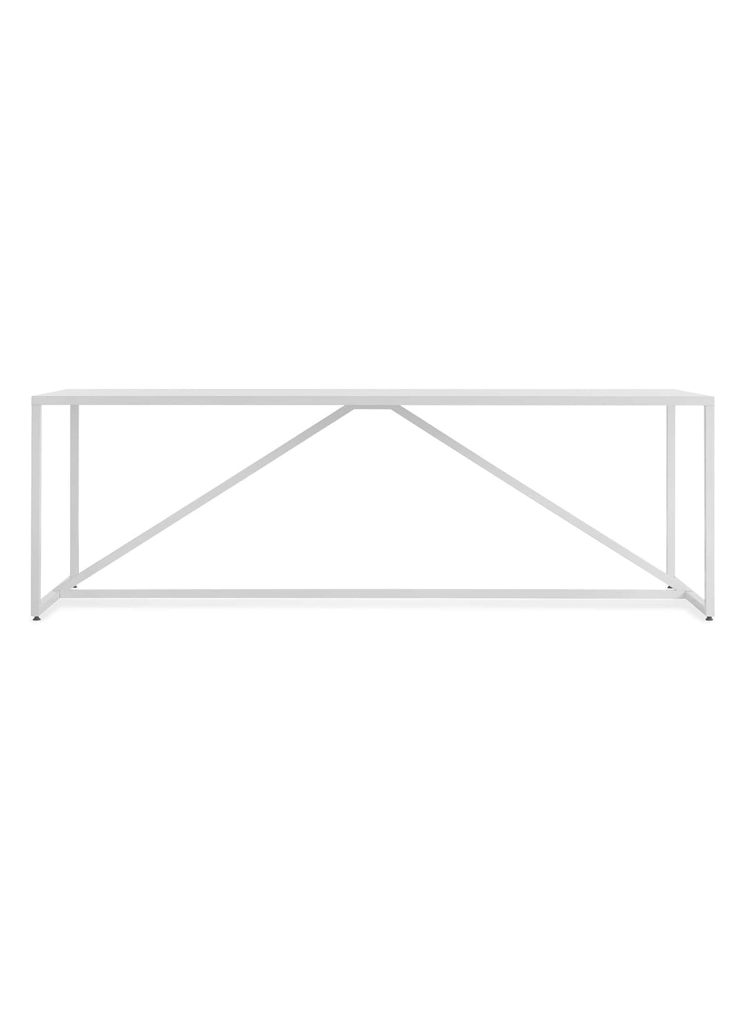 Table design Strut de Blu Dot : modernité, équilibre et créativité. blanc.