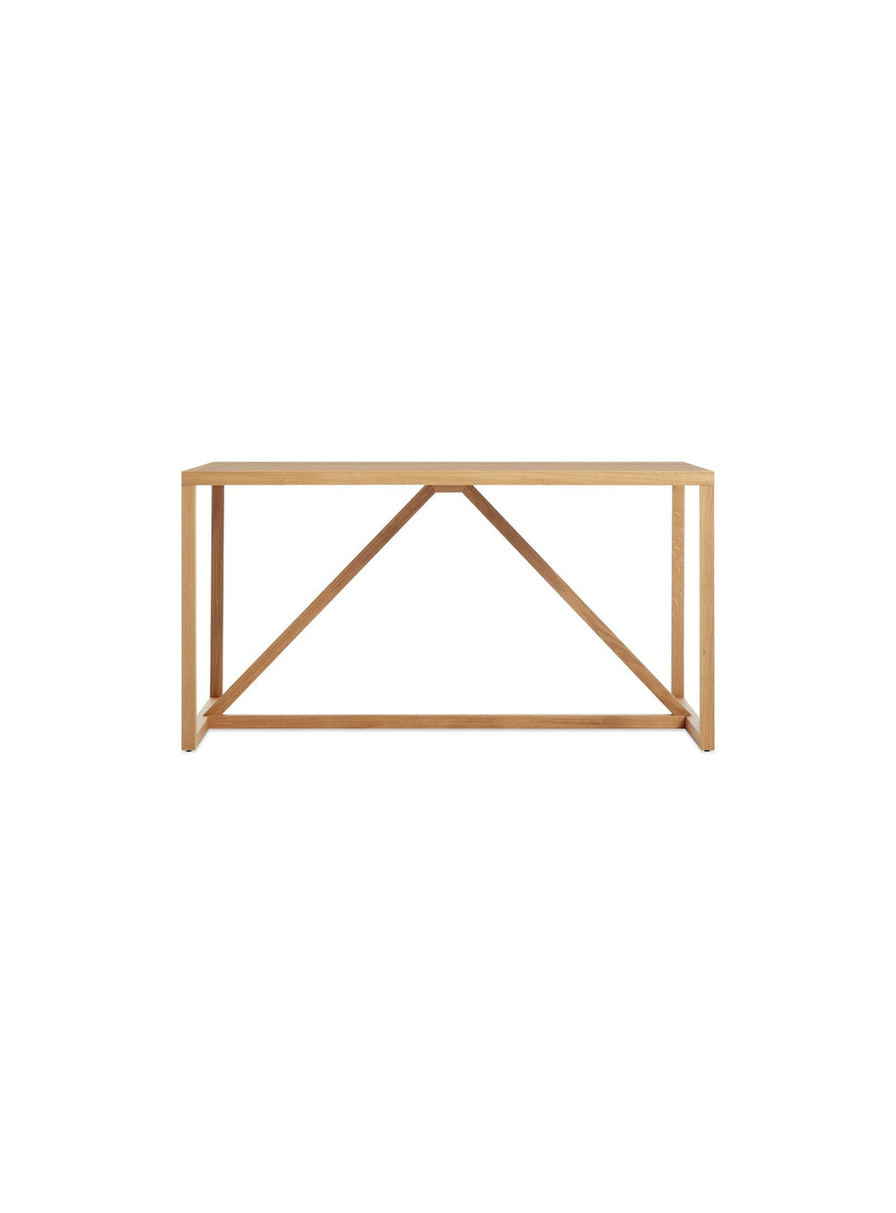 Table Blu Dot Strut : élégance naturelle et convivialité moderne. chêne blanc, 56