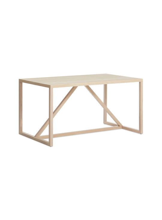 Table à dîner Strut Blu Dot : un meuble chaleureux pour repas et moments de partage. frene blanc, 75"