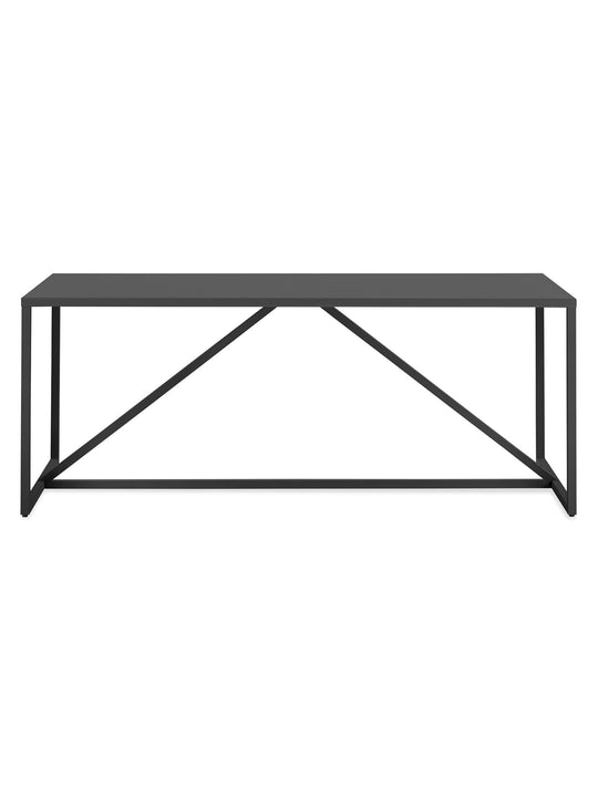 Table Strut Blu Dot : table extérieure élégante et résistante. carbon