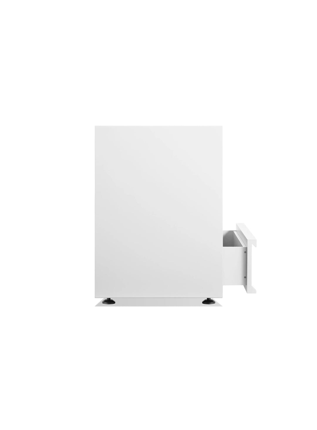 Commode Superchoice de Blu Dot en bois d'ingénierie avec 6 tiroirs et finition peinte mate. blanc