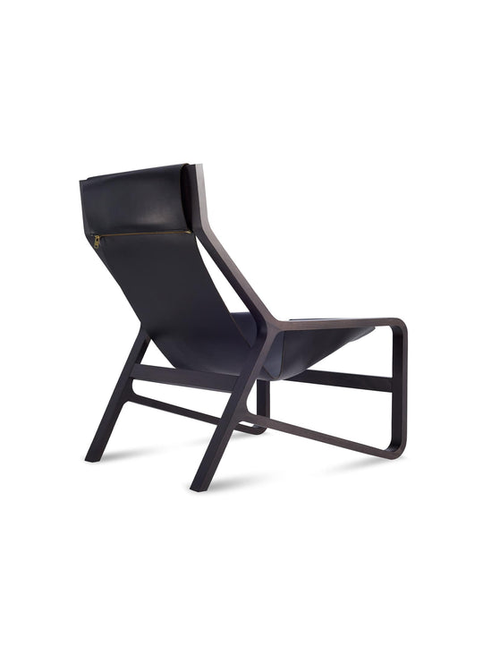 Chaise lounge Blu Dot Toro : équilibre parfait entre force et légèreté. noir