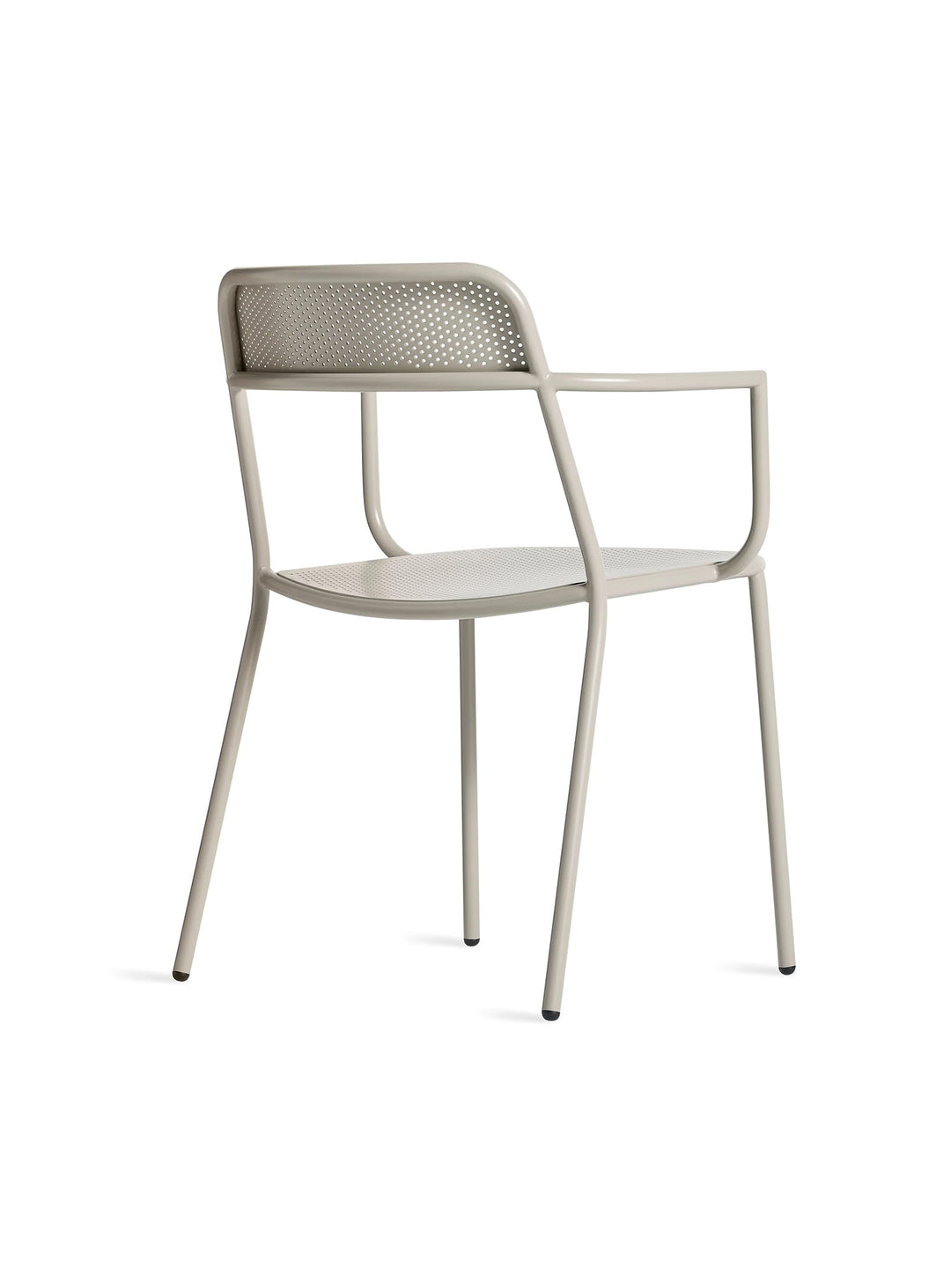 Chaise avec accoudoirs Trim Blu Dot : fauteuil design, structure acier élégante. putty