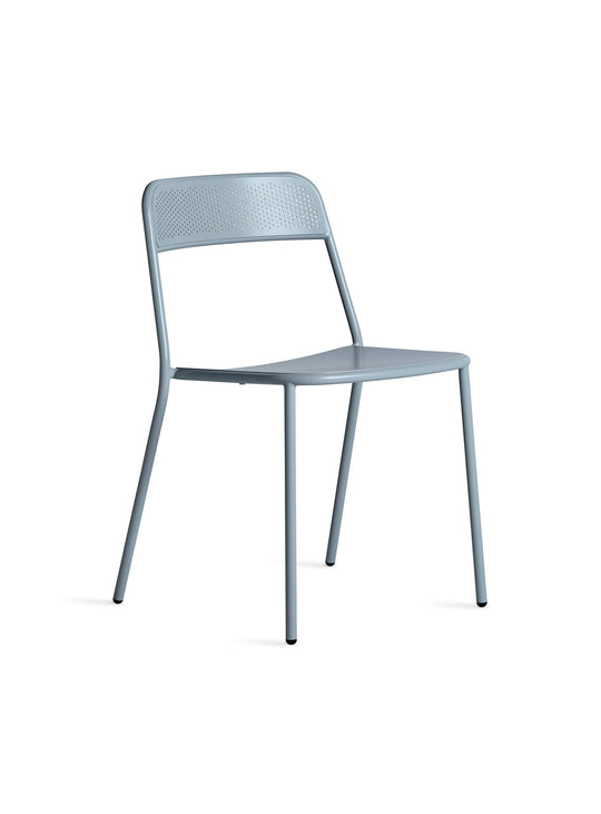 Chaise Trim Blu Dot : chaise métal design, résistante et élégante. grey blue