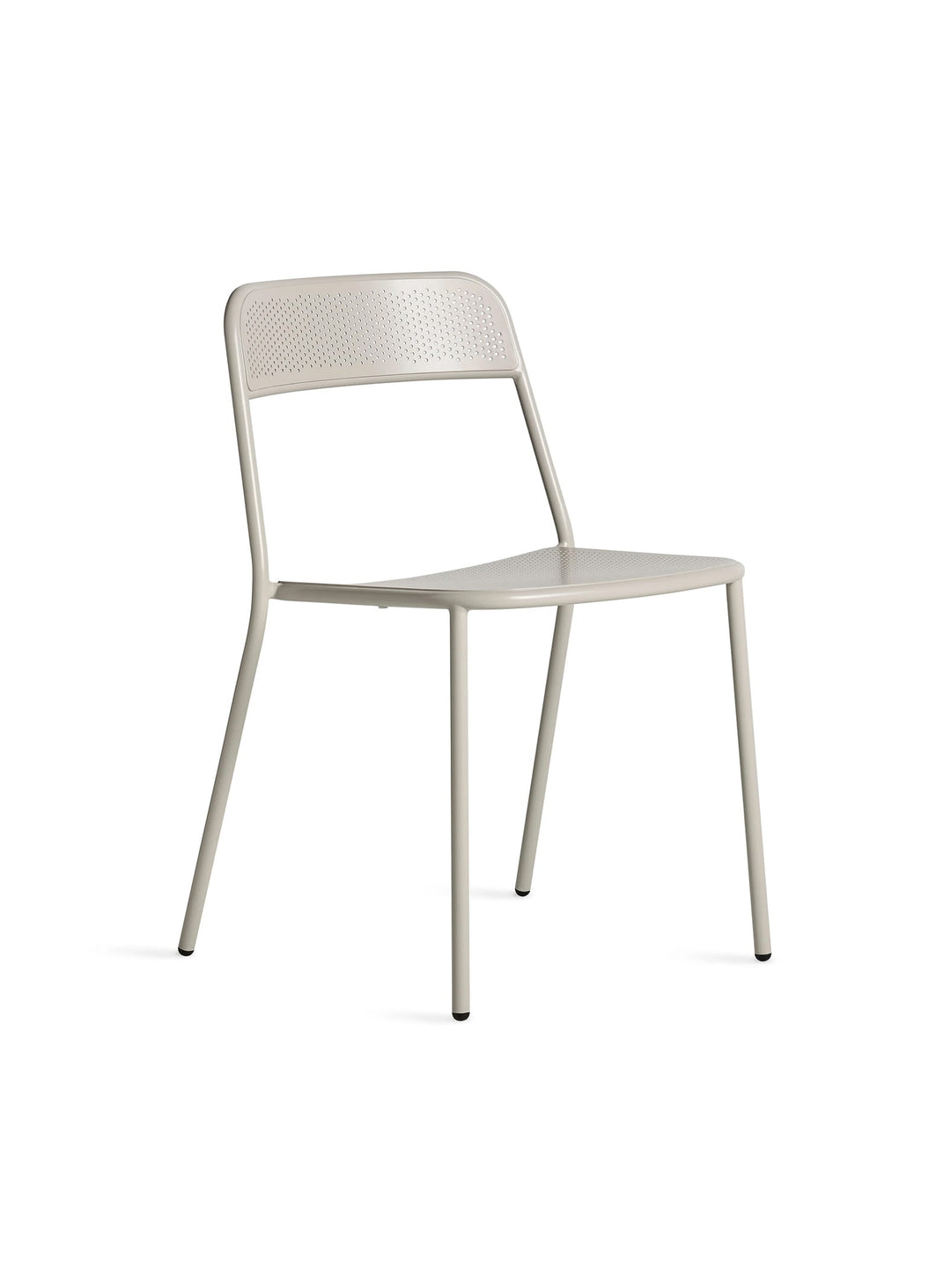 Chaise Trim Blu Dot : chaise moderne, acier perforé et look contemporain. putty