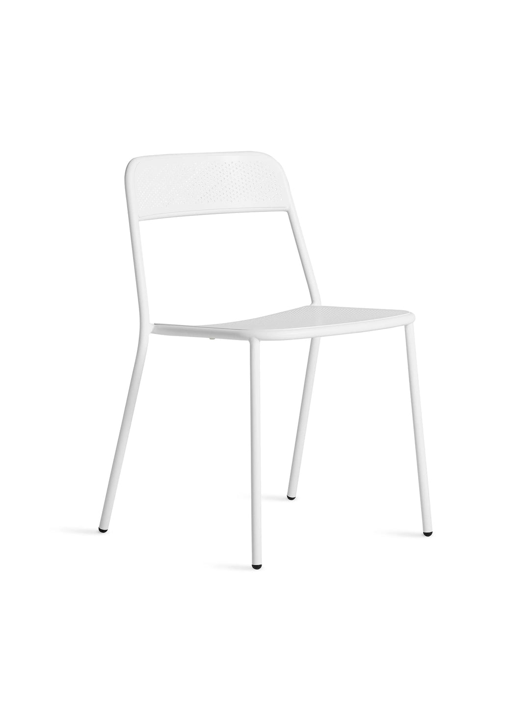 Chaise Trim Blu Dot : chaise design acier, style minimaliste et empilable. blanc