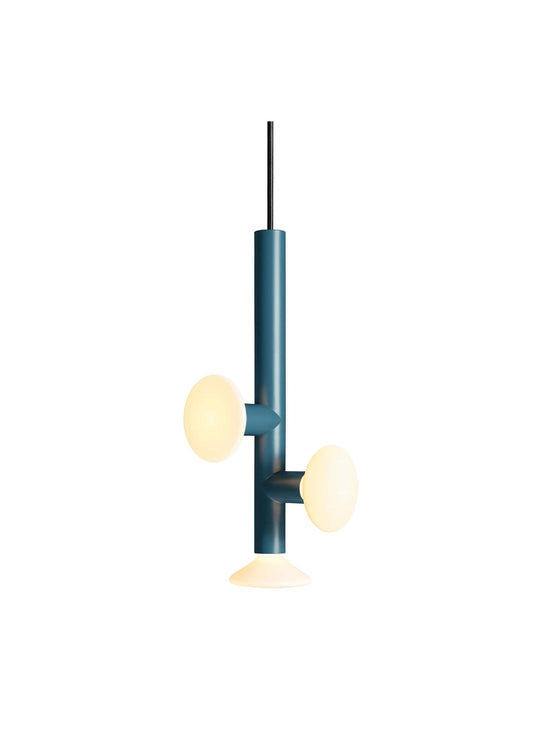 Lampe suspendue Ultra 3 de Blu Dot : parfaite pour table, salon ou bureau. Bleu.