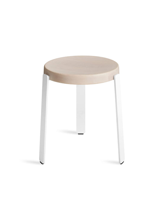Tabouret Unit Blu Dot : tabouret minimaliste au style épuré. blanc