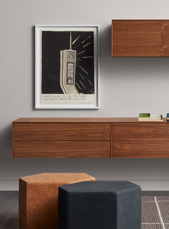 Wonder Wall 2.0 de Blu Dot : caisson mural à tiroirs chic et minimaliste. noyer