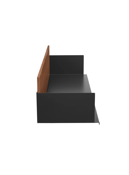 Étagère Blu Dot Wonder Wall 2.0 : un rangement mural pensé pour les petits espaces. noyer