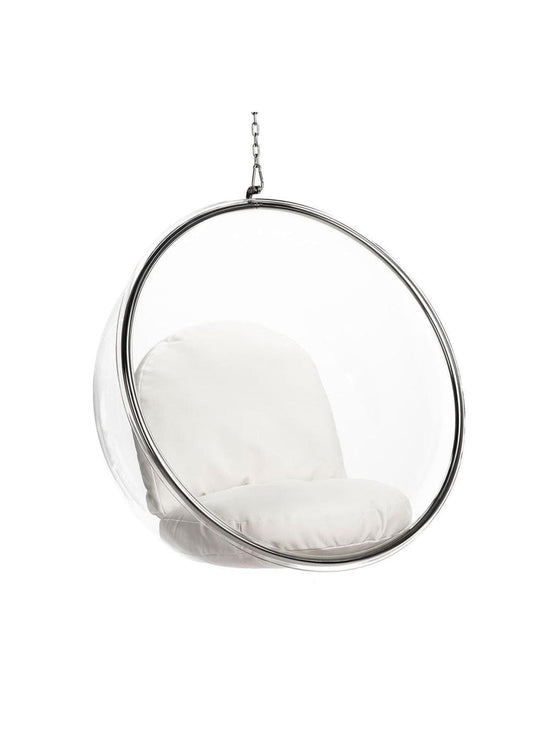 Craquez pour le fauteuil suspendu  Bubble, une icône design qui apporte magie et légèreté à votre déco. creme