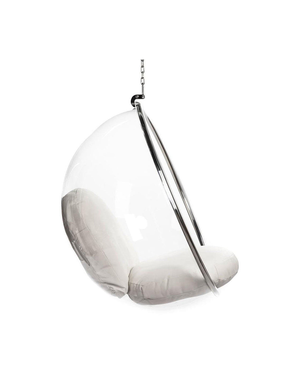 Offrez du caractère à votre espace avec le fauteuil suspendu Bubble, design audacieux et aérien. creme