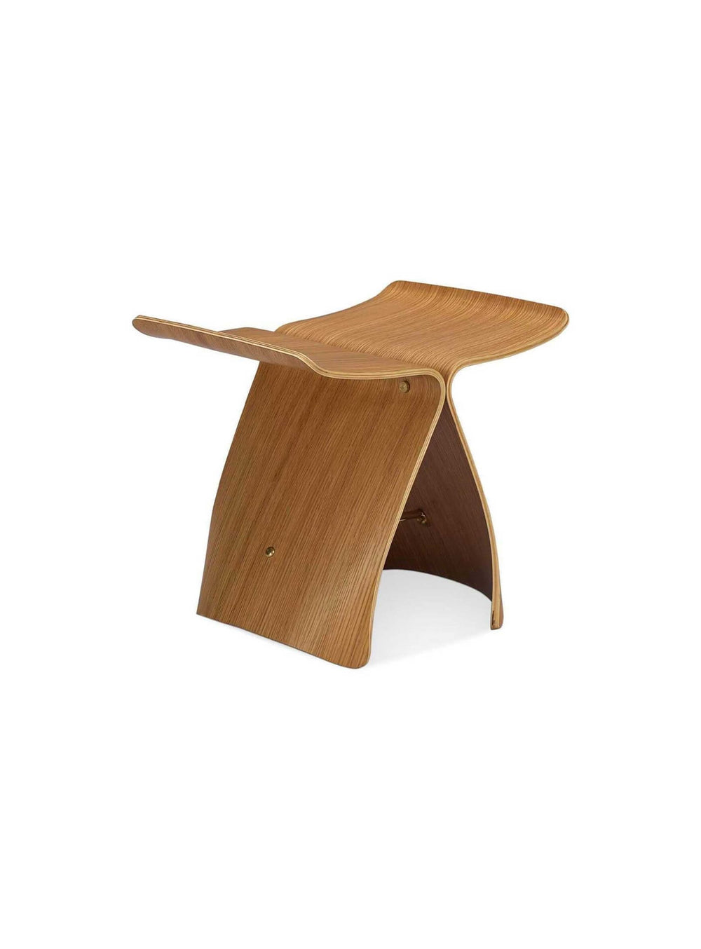 Tabouret Butterfly, assise sculpturale au charme aérien. naturel