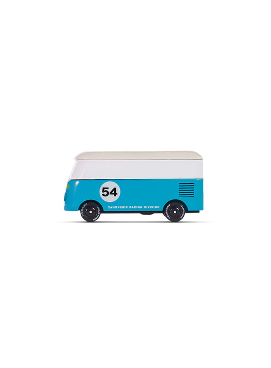 Candylab Candyvan : voitures miniatures en bois au design vintage. bleu