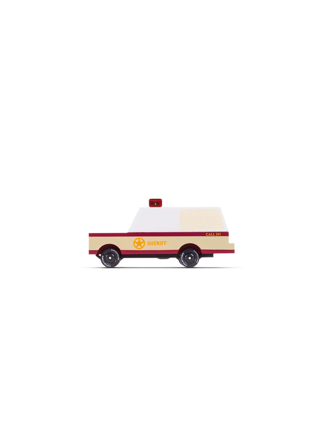 Sheriff Truck Candylab, jouet robuste pour défendre la loi en pleine imagination.