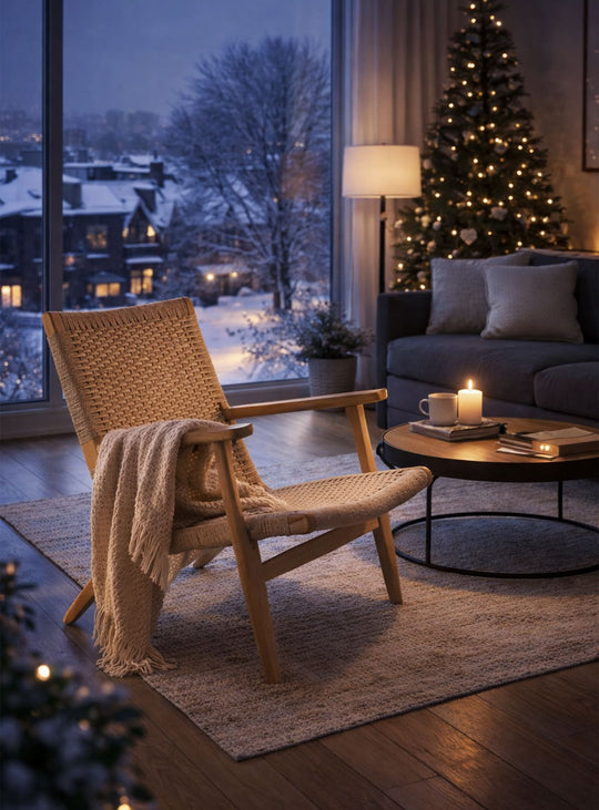 Fauteuil Cavo, rusticité raffinée et design intemporel. naturel