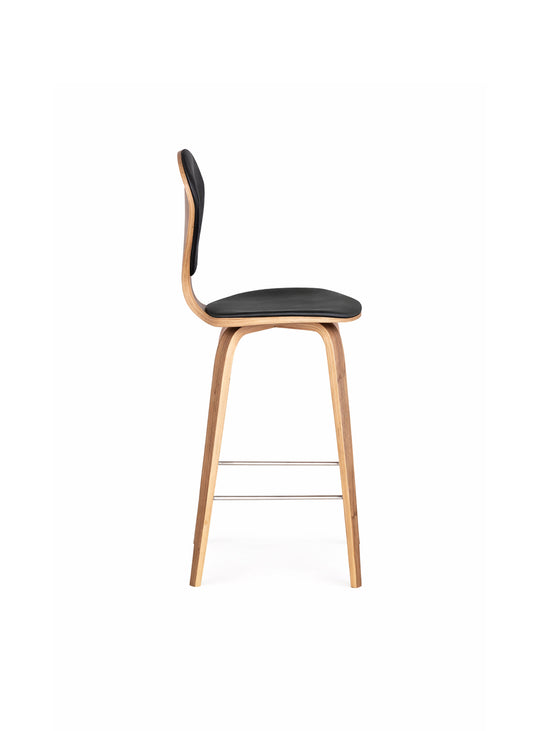 Tabouret de comptoir Cherner, design signé Norman Cherner pour un style raffiné. noir