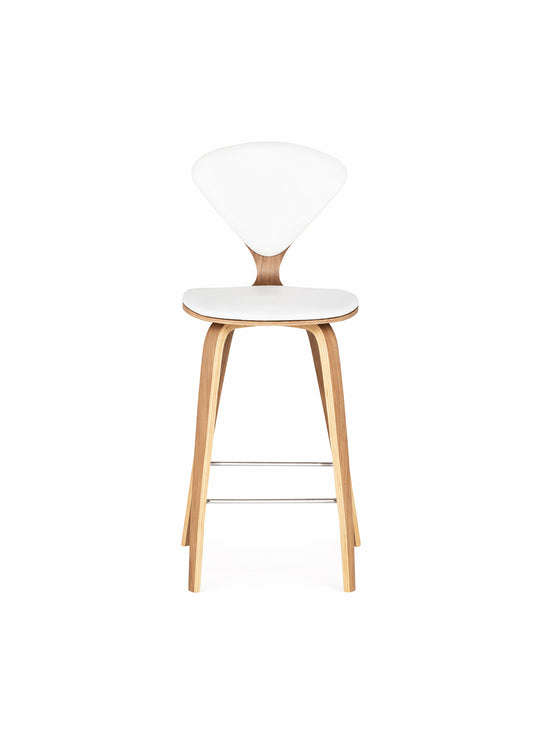 Tabouret de comptoir Cherner, design signé Norman Cherner pour un style raffiné. blanc
