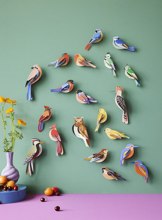 Studio Roof : oiseau décoratif en carton, hommage à la nature.