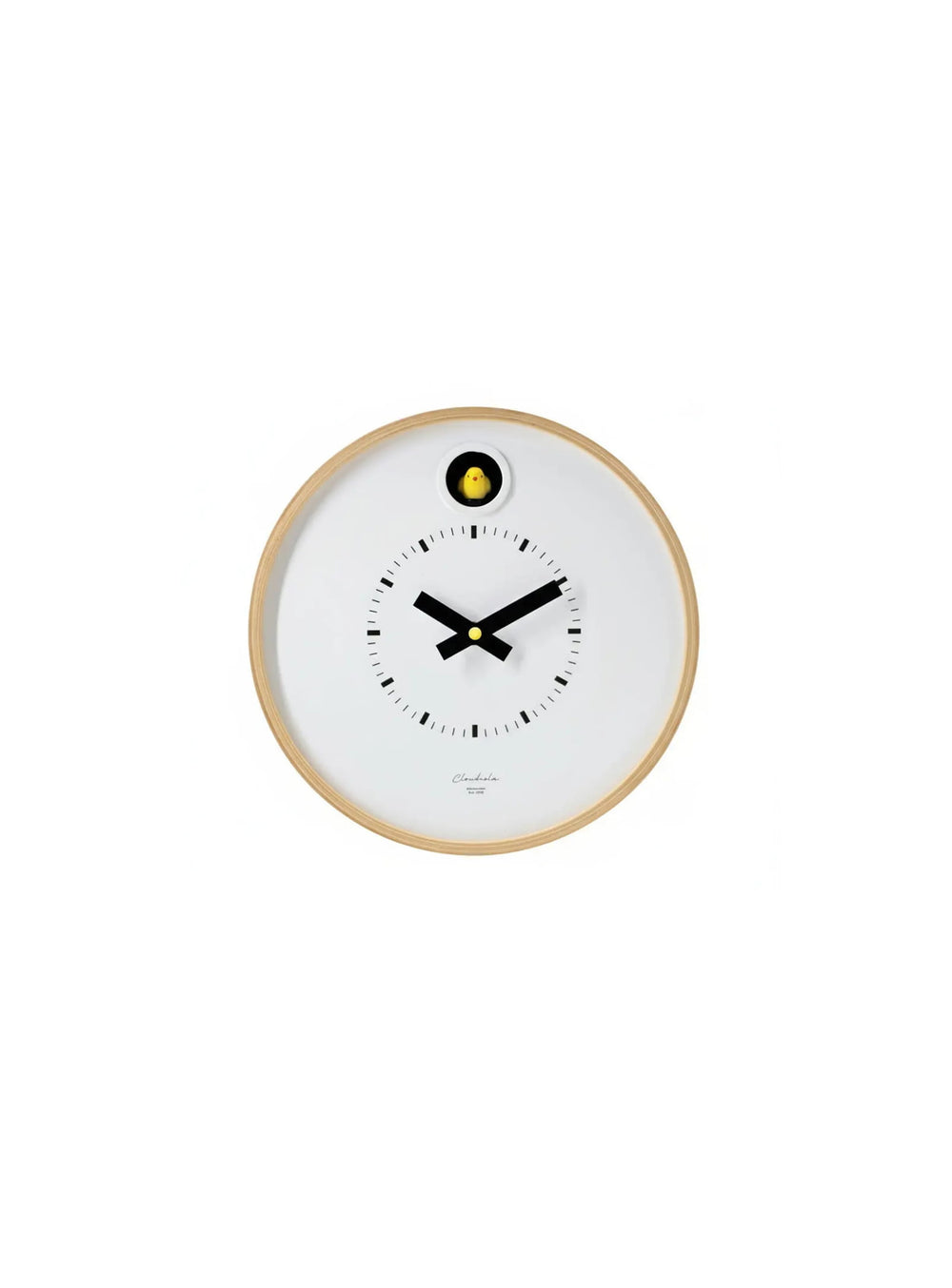 Horloge coucou Cloudnola Dot : une version contemporaine du coucou traditionnel, à poser ou à fixer au mur.