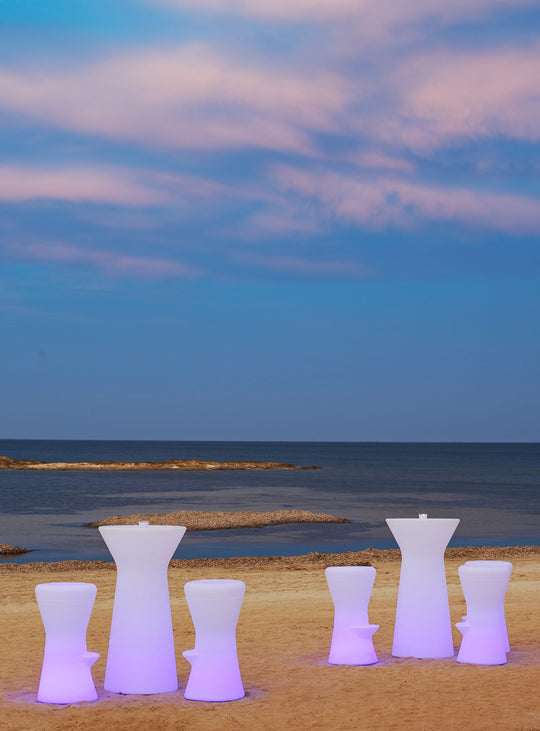 Tabouret de bar Corfu LED Newgarden : tabouret lumineux design, LED et RGB.