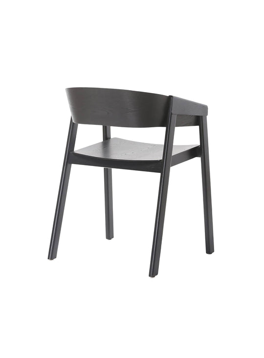 Chaise à dîner Cover, design scandinave intemporel et fonctionnel. noir