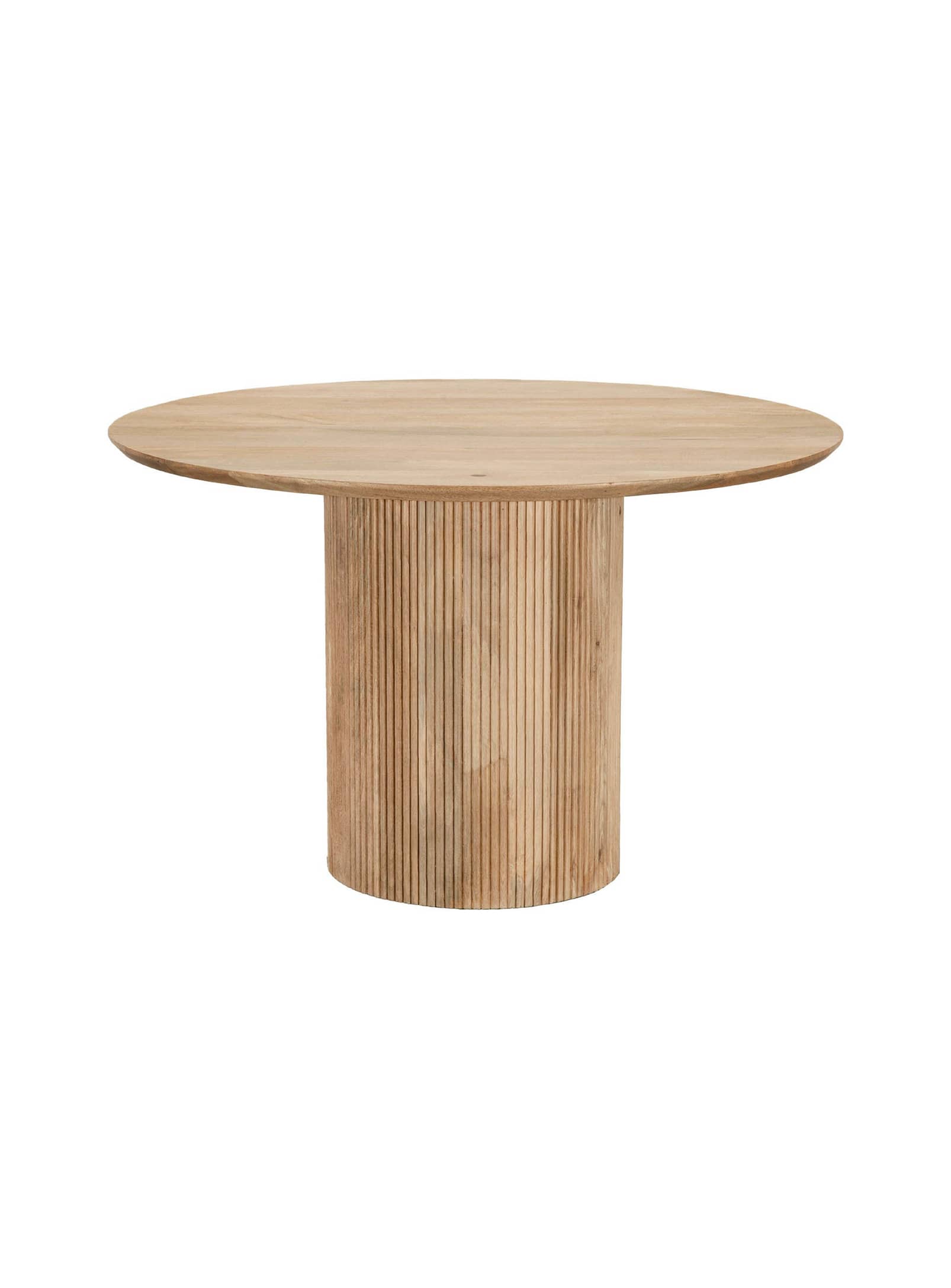 Cylinder: Round wooden dining table – Nüspace