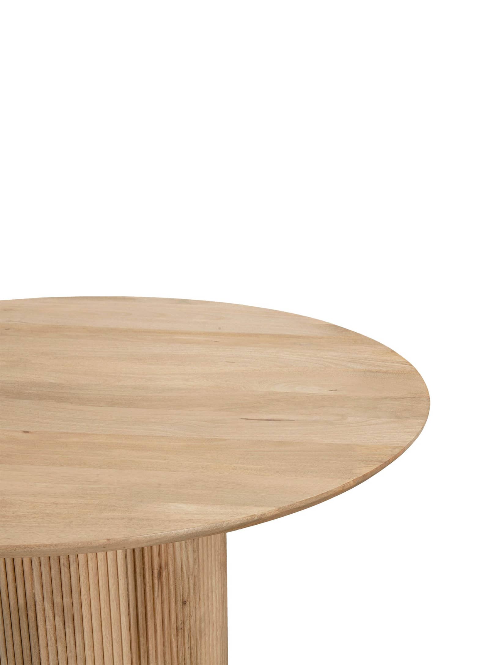 Cylinder: Round wooden dining table – Nüspace