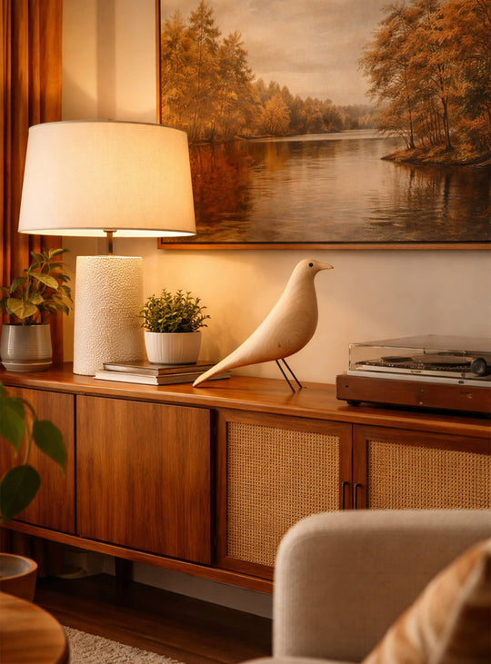 Oiseaux décoratifs design, élégance iconique et charme intemporel. naturel