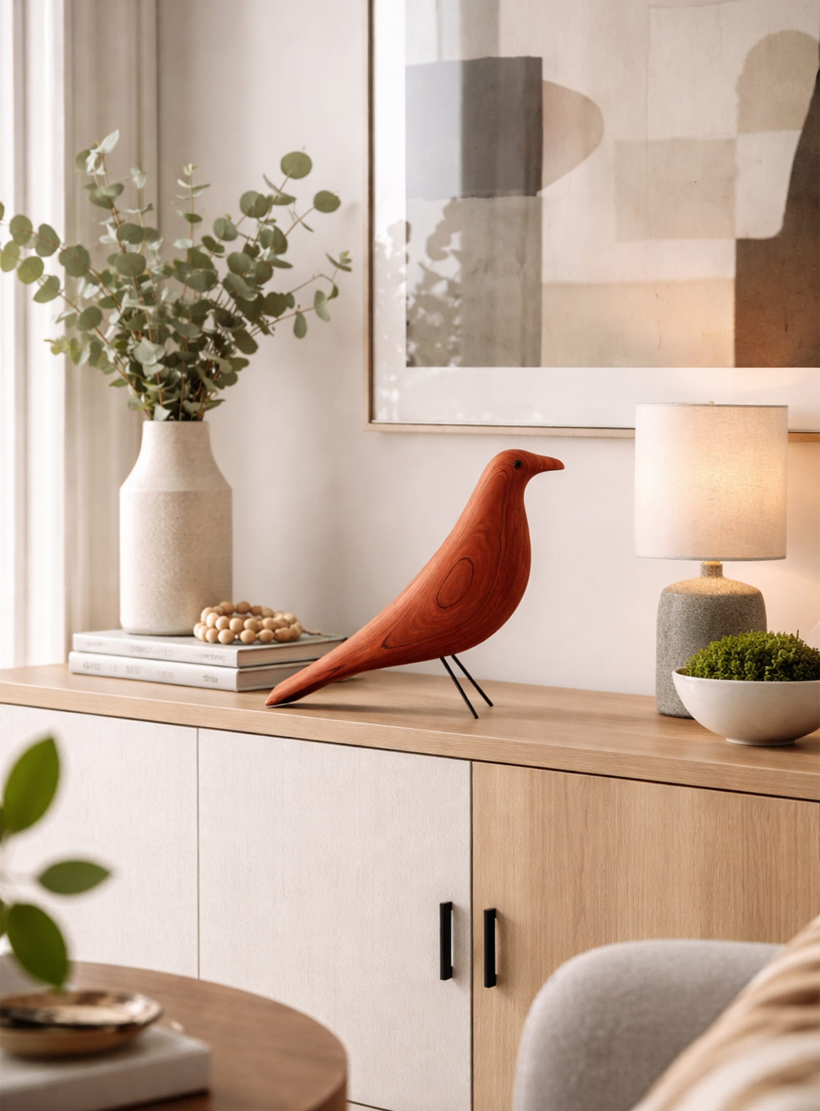 Bird: Colorful wooden decoration – Nüspace