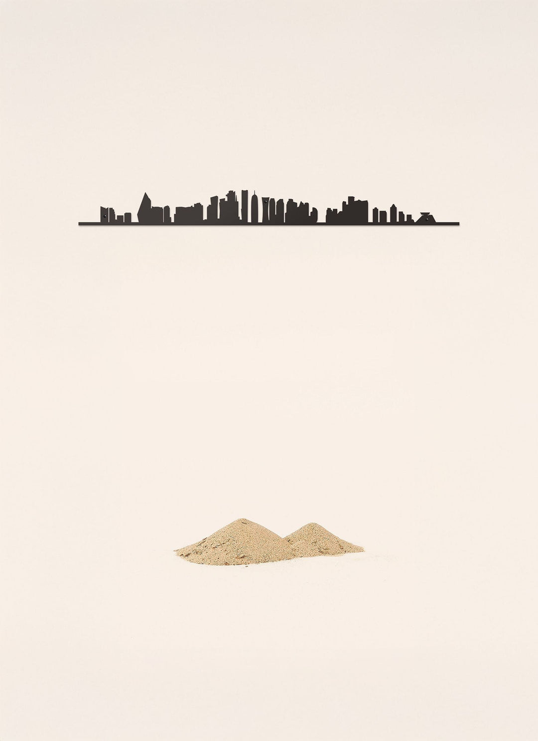 The Line Doha : décoration murale design inspirée du paysage qatarien.
