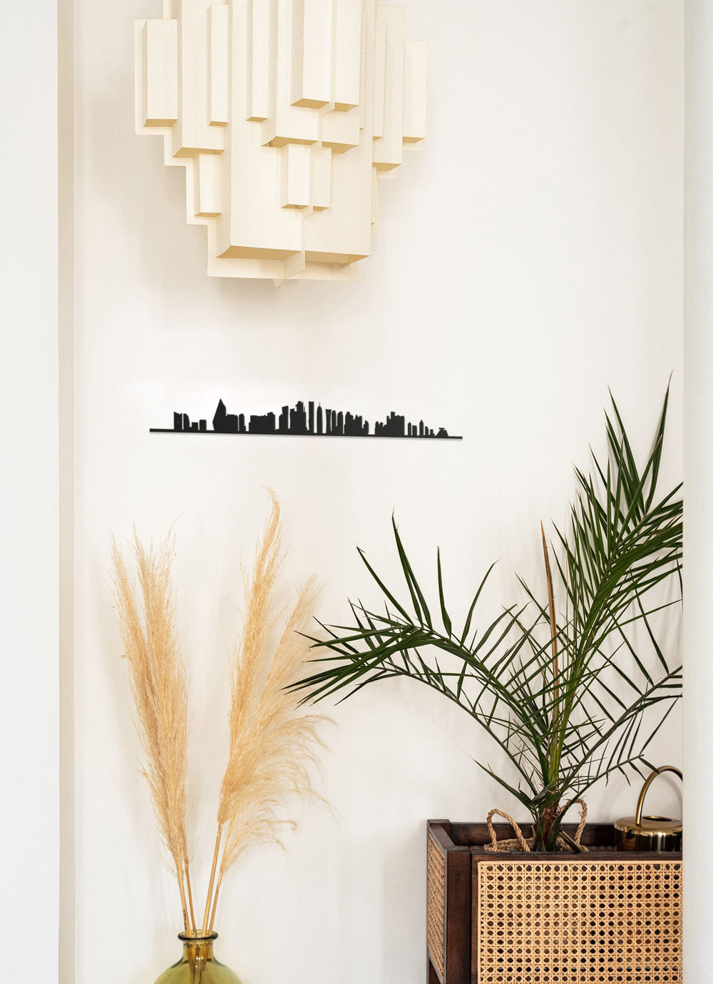 Décoration murale The Line Doha : silhouette moderne et raffinée.