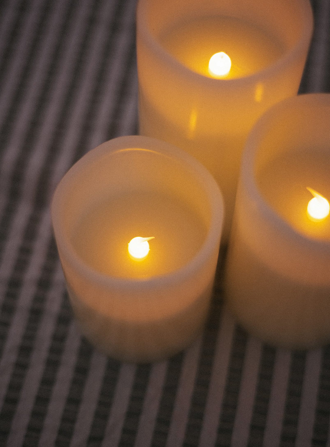 Lot de 3 bougies sans flamme Dolo Newgarden : bougies design, déco intérieure extérieure.