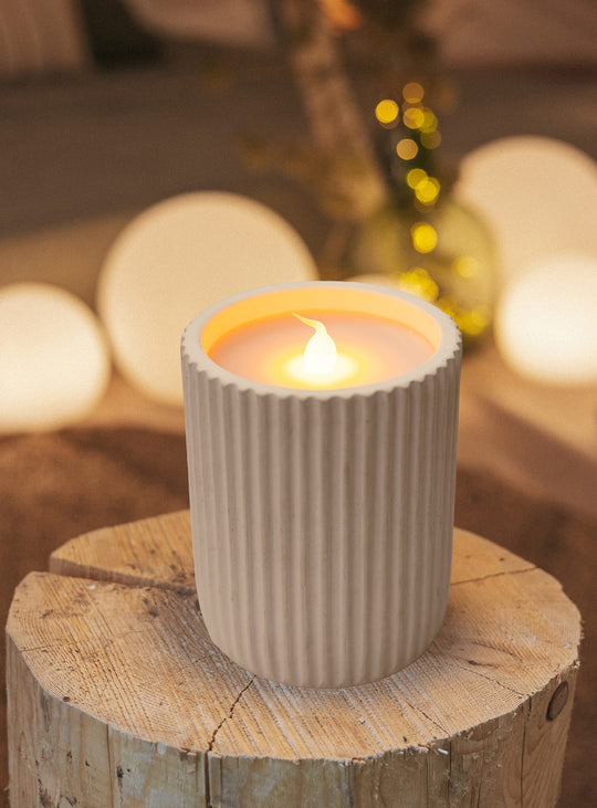 Bougie sans flamme Dolo Newgarden : bougie LED design, lumière douce et sécurisée.