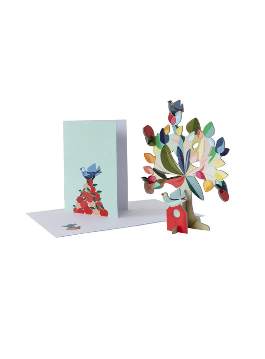 Carte de vœux pop-up Studio Roof Arbre des rêves : design poétique en carton recyclé.