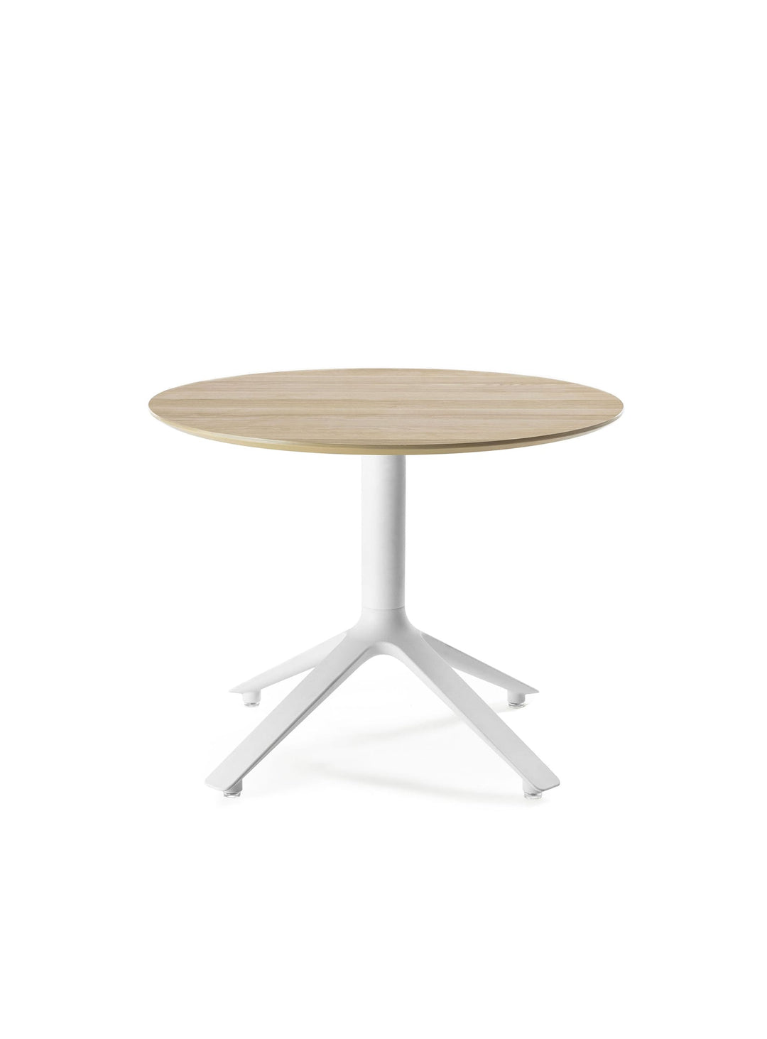 Table d'appoint ronde EEX TOOU Design, avec plateau en bois pour un style moderne et élégant. naturel