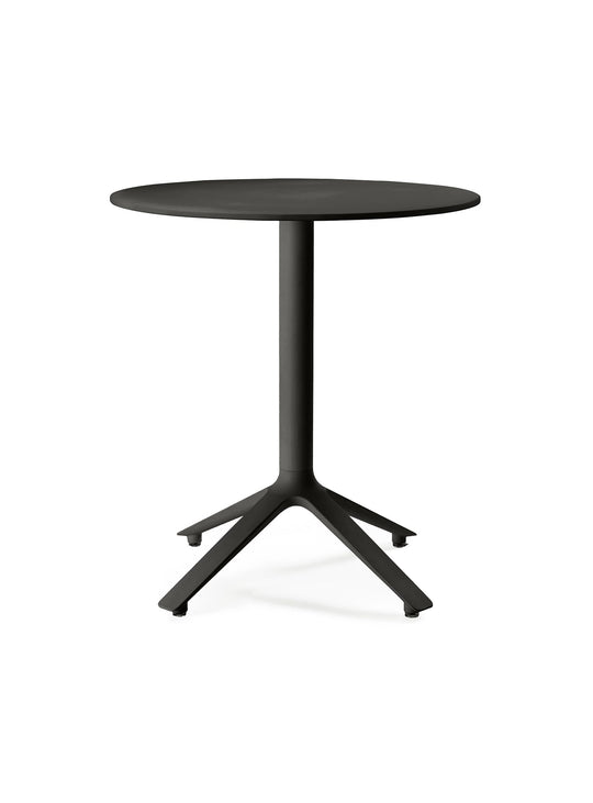La table bistrot ronde 2 places EEX TOOU Design allie design minimaliste et praticité. noir