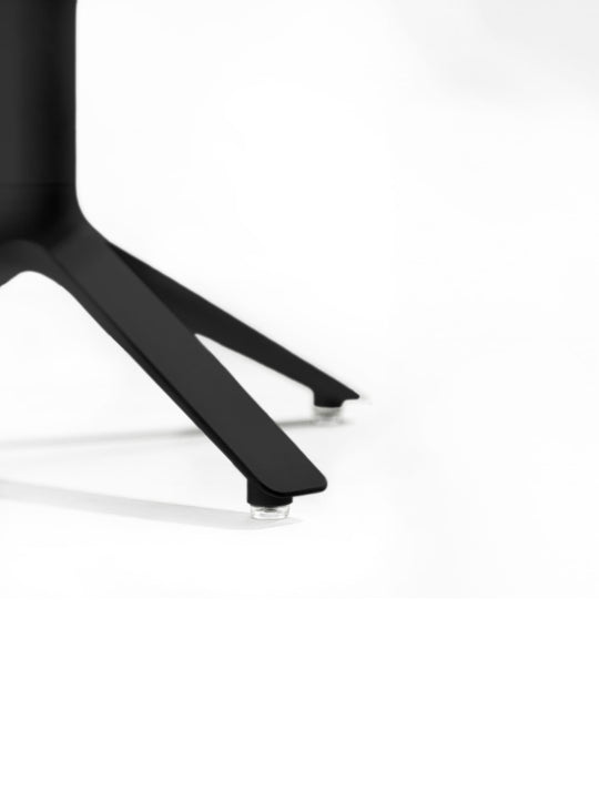Table bistrot ronde 2 places EEX TOOU Design, parfaite pour la cuisine, la terrasse ou le café. noir