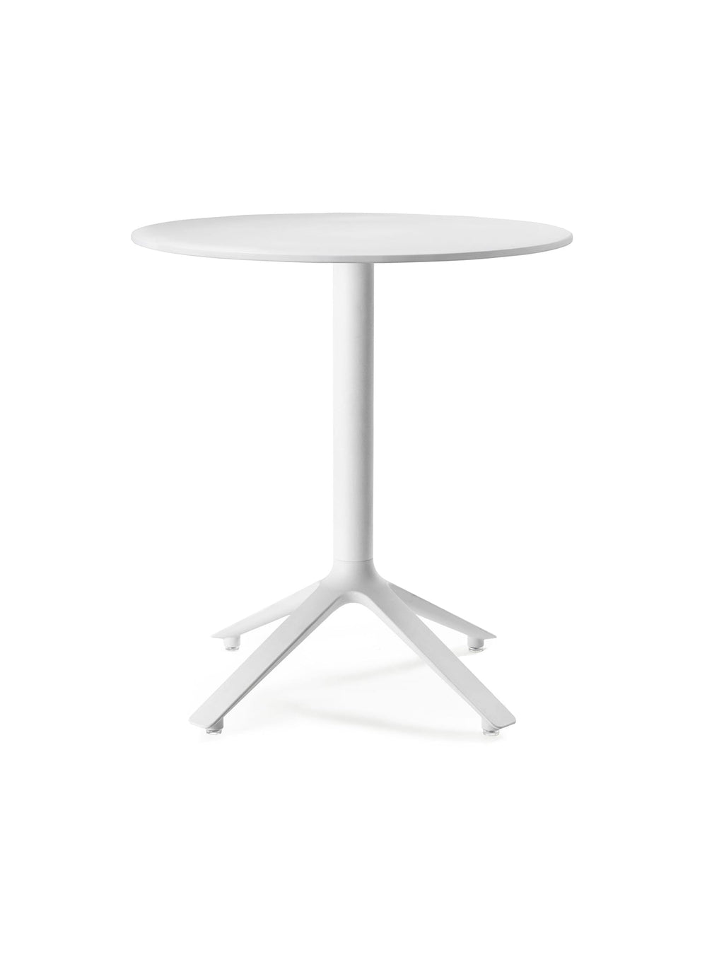 Découvrez la table bistrot ronde 2 places EEX TOOU Design, élégante et fonctionnelle. blanc