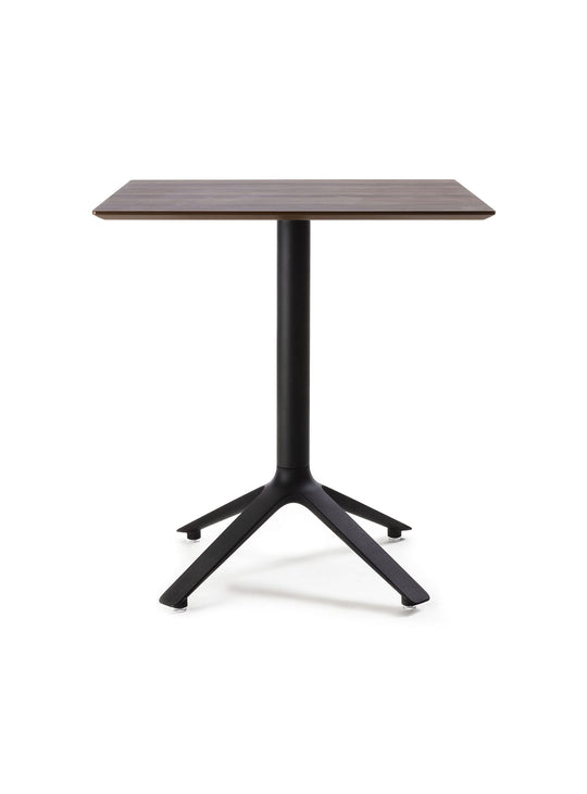 Table bistrot EEX TOOU Design, un meuble polyvalent pour la cuisine, le café ou la terrasse. noyer