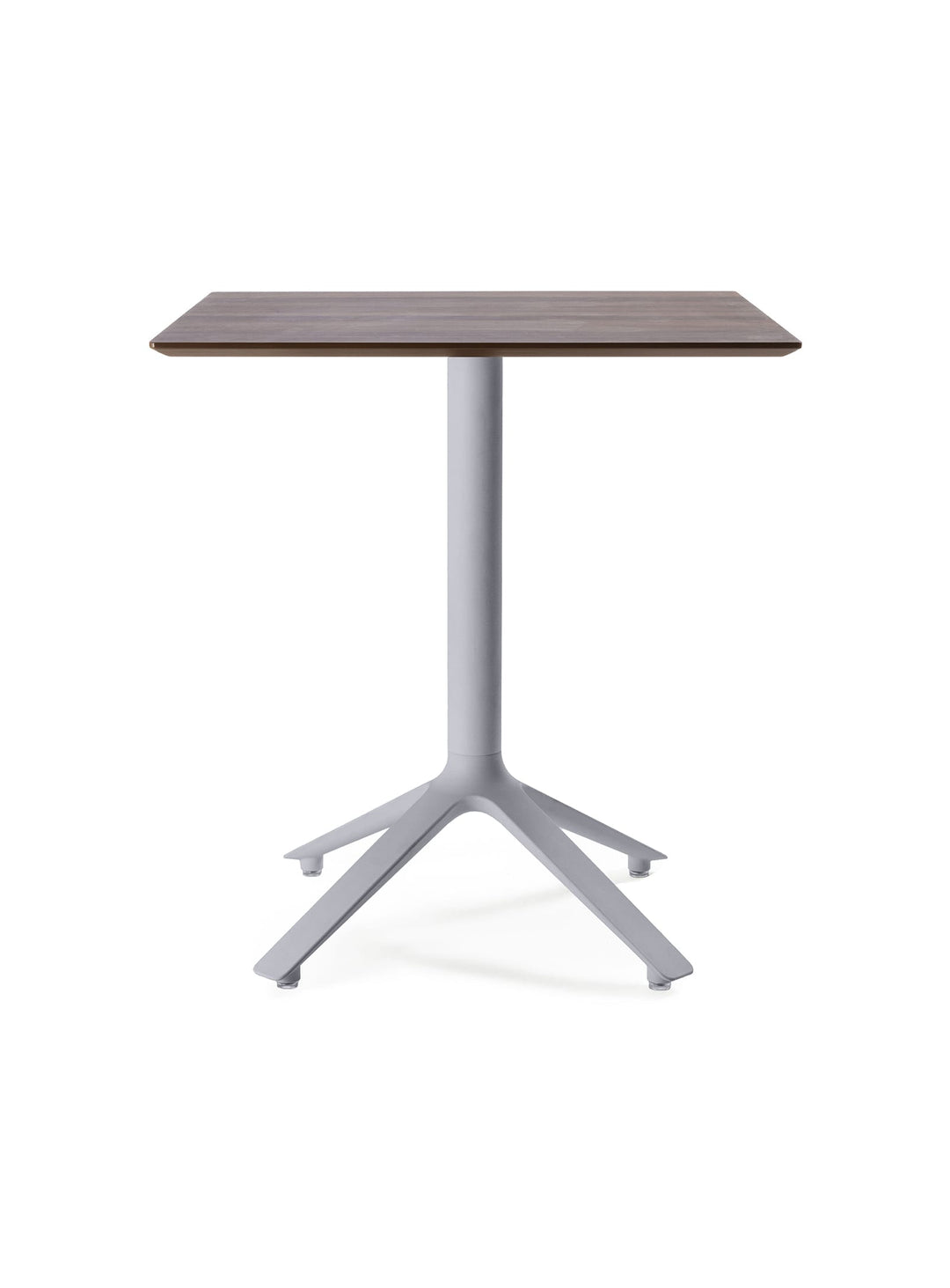 Table bistrot EEX TOOU Design, une table contemporaine avec plateau en bois naturel. noyer