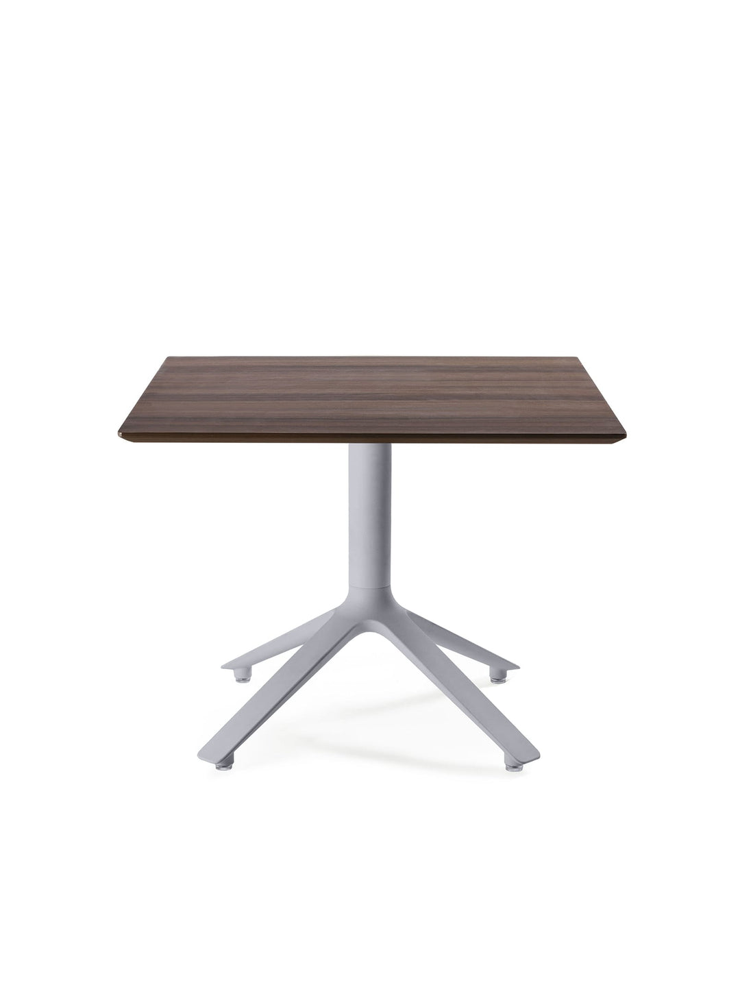 Table d'appoint carrée EEX TOOU Design, une création design avec plateau en bois. noyer