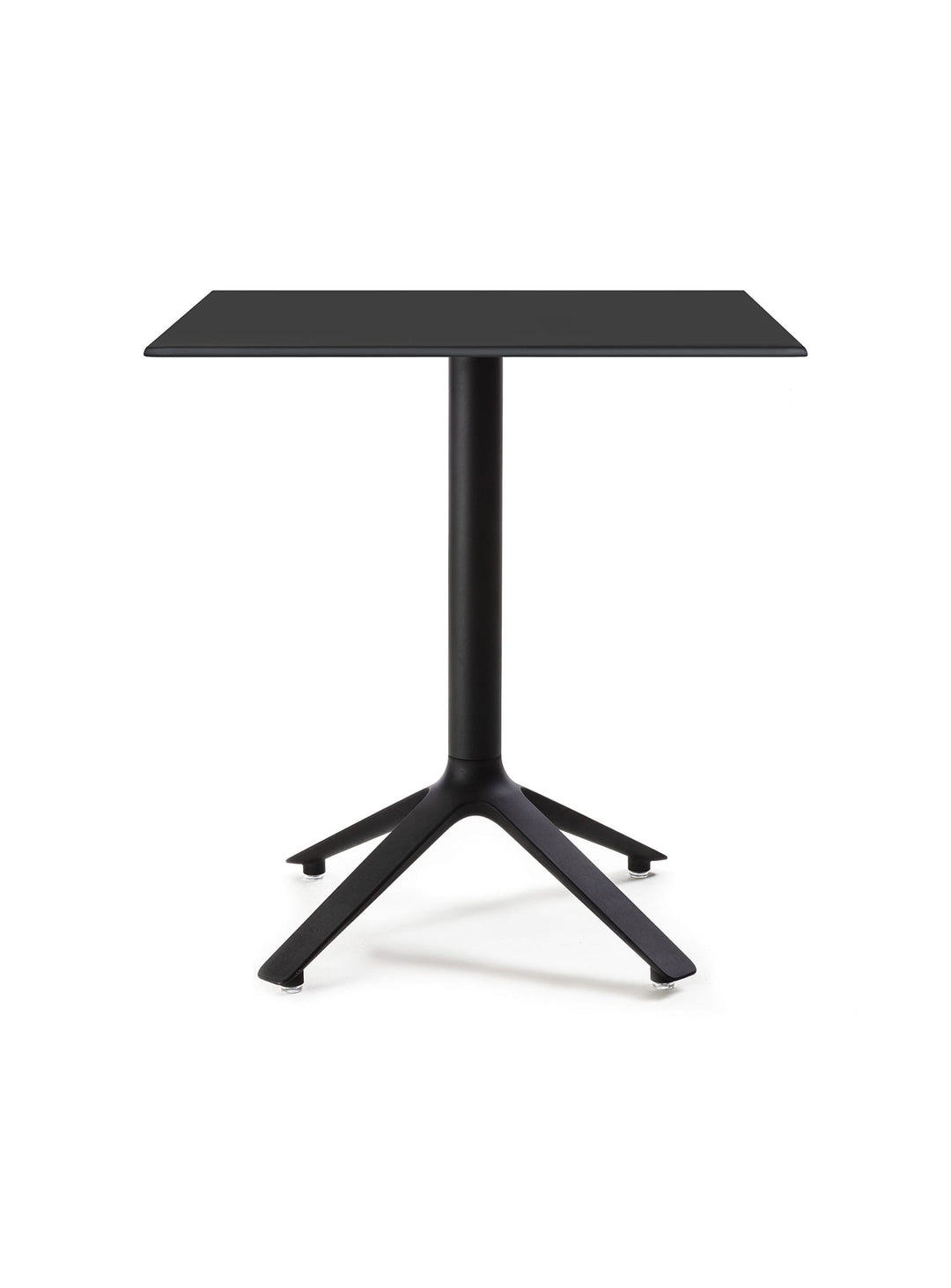 La table bistrot carrée 2 à 4 places EEX TOOU Design allie design minimaliste et praticité. noir