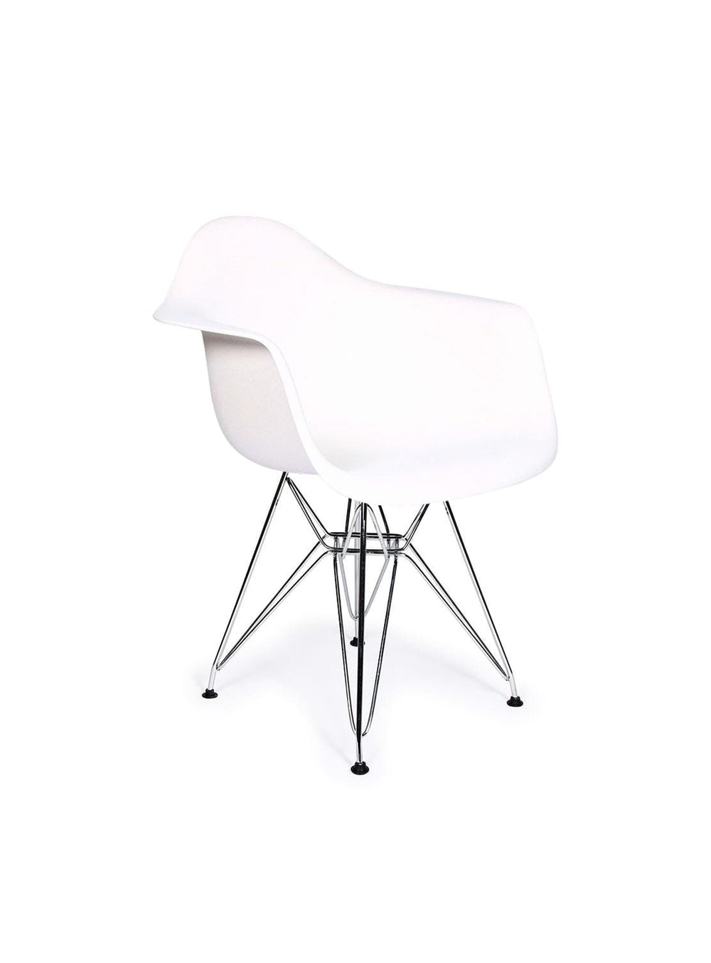 Chaise à dîner Nüspace Eiffel DAR, élégance intemporelle et confort supérieur. blanc