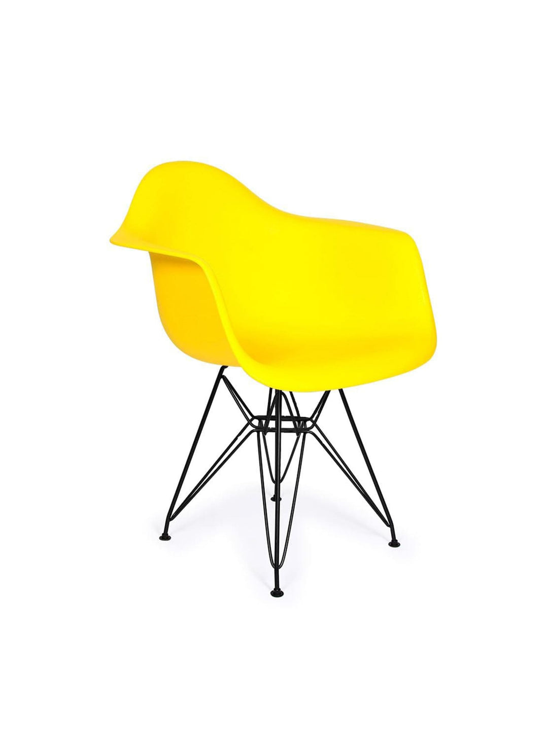 Chaise à dîner Nüspace Eiffel DAR, icône du design accessible. jaune