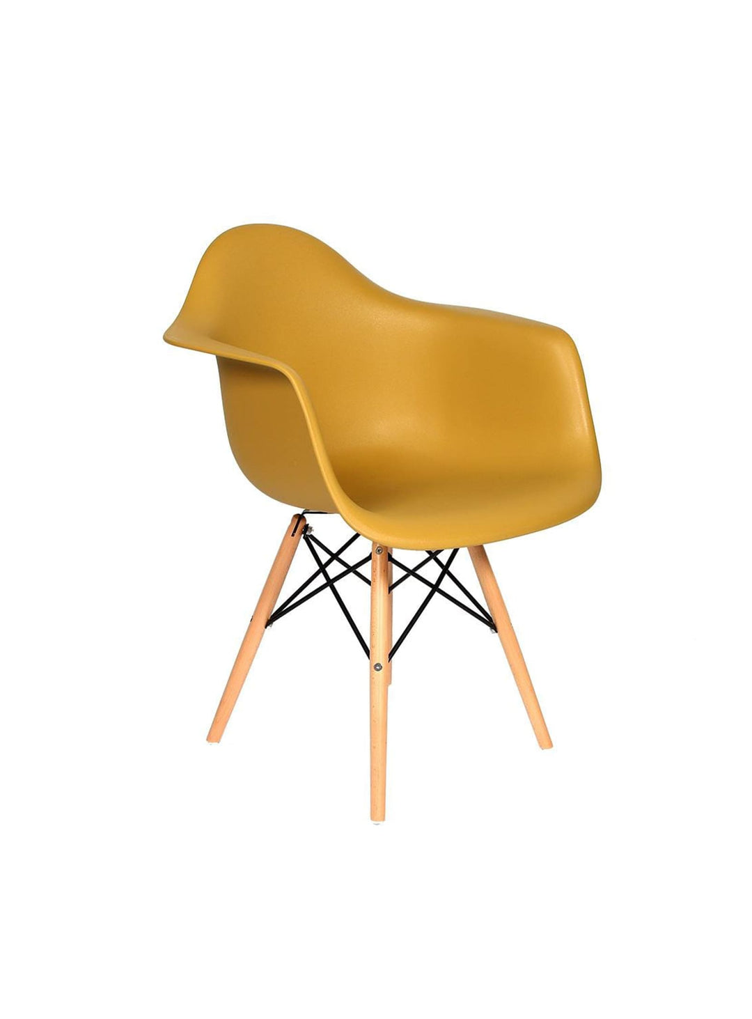 Chaise à dîner Nüspace Eiffel DAW, design iconique pour table élégante. gingembre