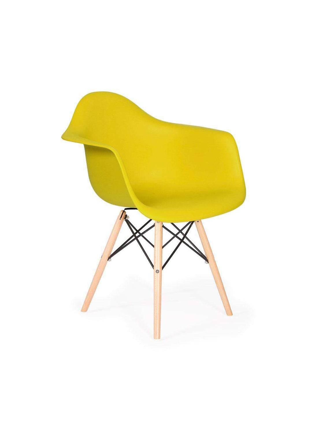 Chaise Nüspace Eiffel DAW, alliance parfaite entre style et fonctionnalité. jaune moutarde